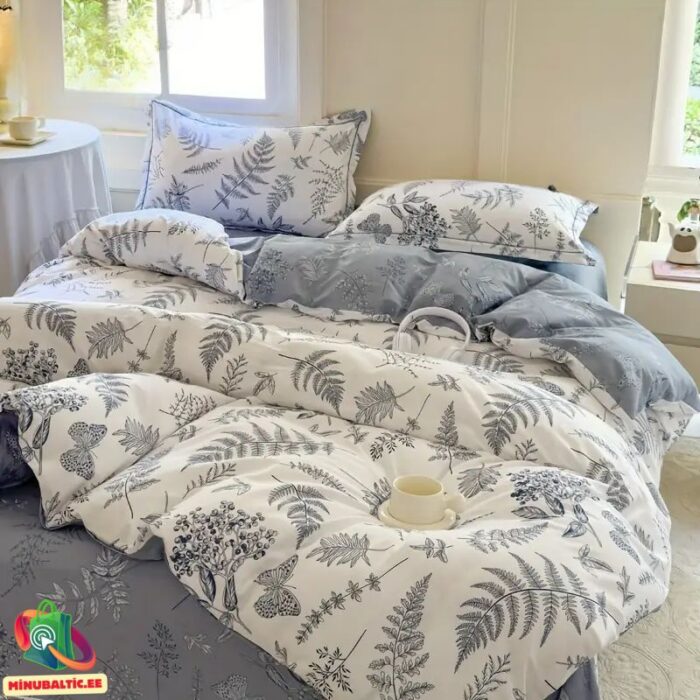 Комплект постельного белья из хлопка 220x240 | Серебряный сад — изображение 3