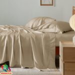 Voodipesu bambus Taupe