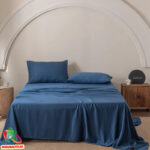 Voodipesukomplekt bambus Koobaltsinine