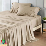 Voodipesukomplekt bambus Taupe