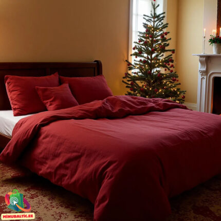 Kanepist voodipesukomplekt Burgundia värv